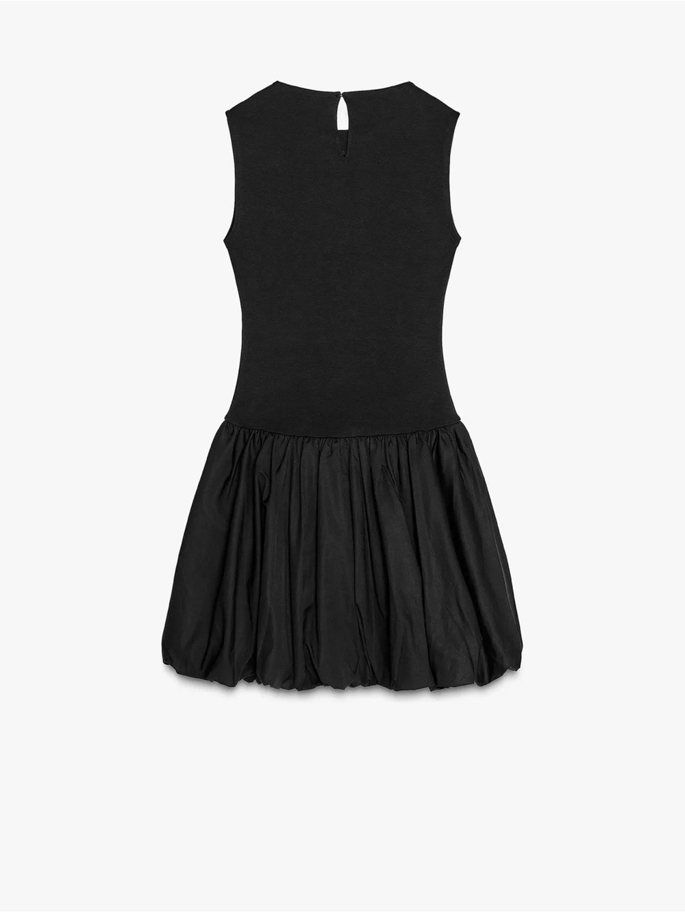Zara Black Sleeveless Fit-and-Flare Dress